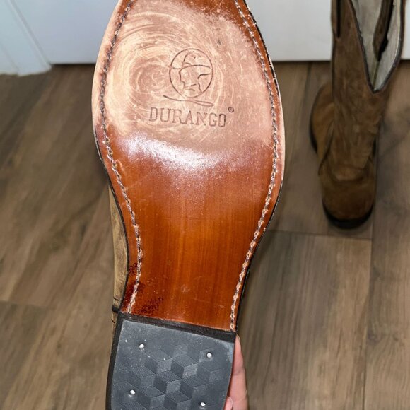 Durango Tan Leather Western Cowboy Boots Size 6.5 M Womens - Picture 5 of 11